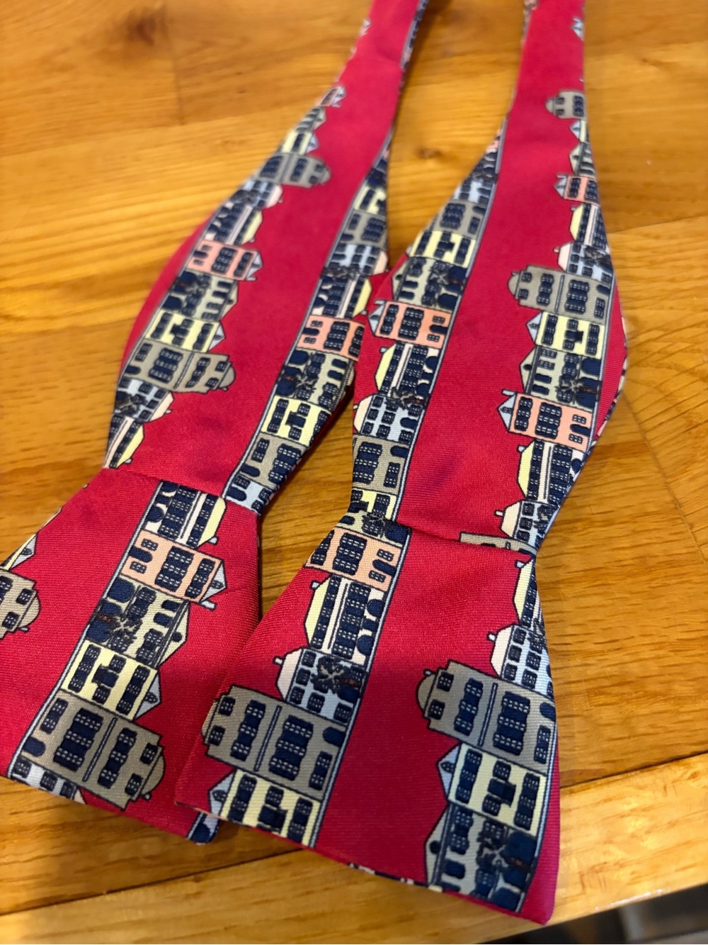 Charleston Rainbow Row battery houses Bow Tie NEW beau ties silk